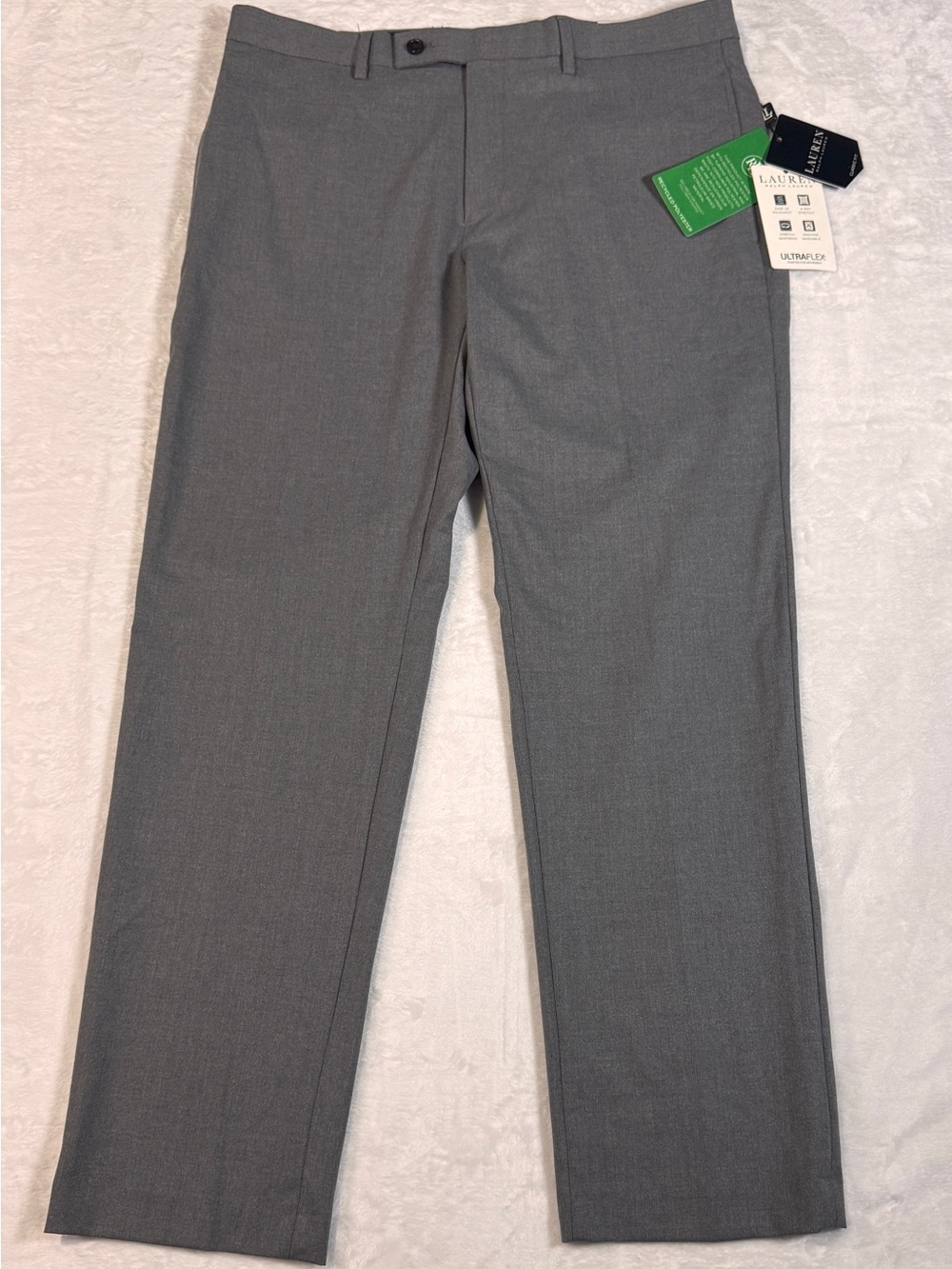 Lauren Ralph Lauren Men’s Dress Pants 34x30 Gray UltraFlex Classic Fit NWT